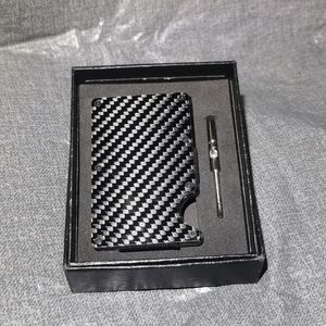 Minimalist Wallet  ARW Money Clip Wallet, RFID Blocking NEW NWT Carbon fiber